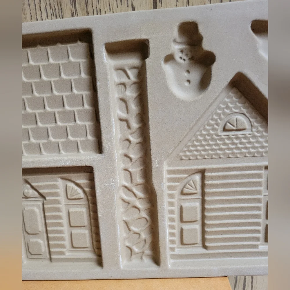 VTG 1992 PAMPERED CHEF KIT Gingerbread House Stoneware Mold, Piping Bag, Booklet - Picture 5 of 16